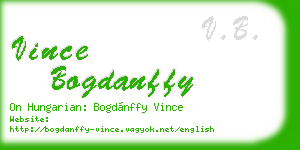vince bogdanffy business card